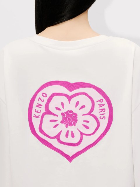 Кремовый лонгслив KENZO из хлопкового трикотажа: фото 5 - Invogue