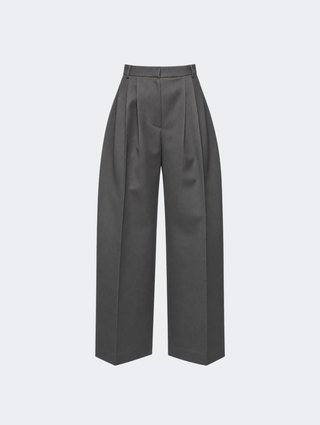 Серые брюки Pushbutton из шерсти и полиэстера: фото - Invogue