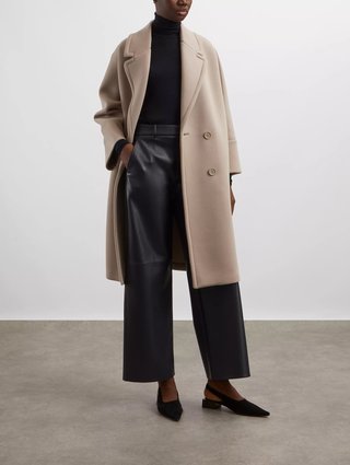 Чорні брюки Max Mara зі штучної шкіри: фото 1 - Invogue