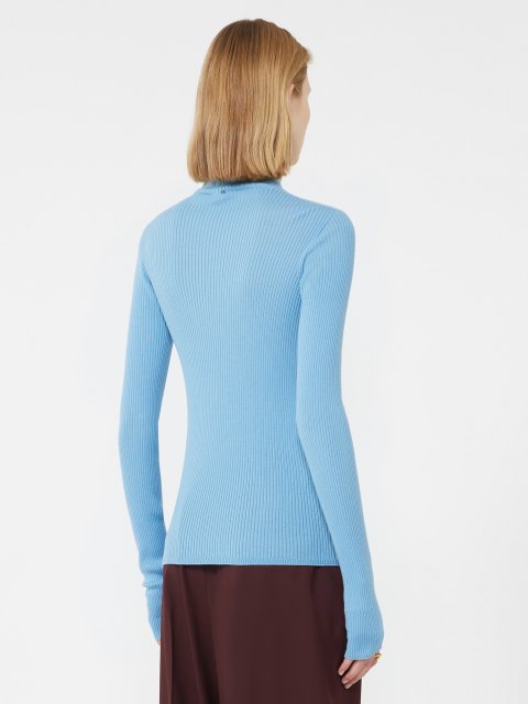 Блакитний гольф SPORTMAX з вовни: фото 3 - Invogue