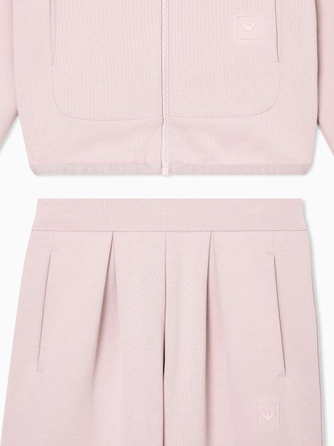 Лілова кофта, штани EMPORIO ARMANI KIDS з бавовни: фото 2 - Invogue