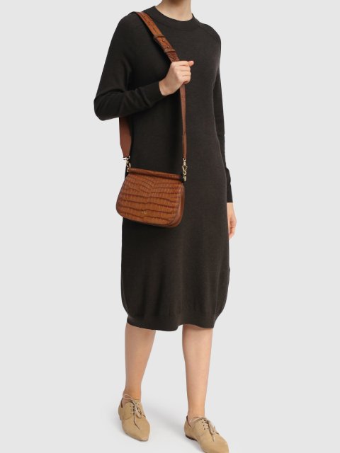 Коричневая сумка MAX MARA: фото 1 - Invogue