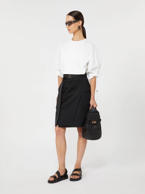 Чорна спідниця Max Mara з еластичної бавовни: фото 1 - Invogue