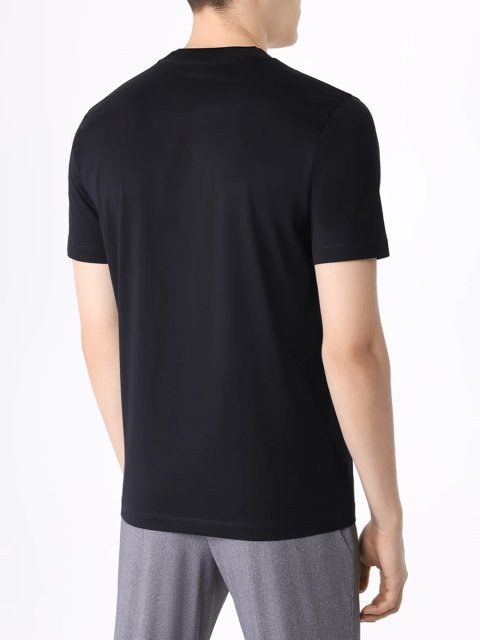 Чёрная футболка BOSS: фото 2 - Invogue