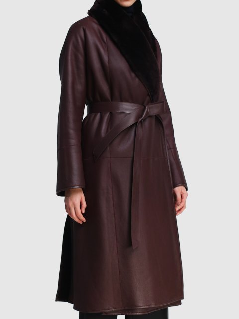 Бордова дублянка MAX MARA : фото 3 - Invogue