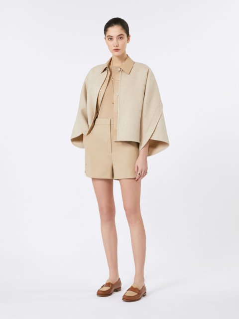 Пісочні шорти MAX MARA з еластичної бавовни: фото 1 - Invogue