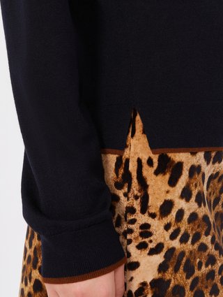 Темно-синій кардиган Max Mara з вовни та шовку: фото 5 - Invogue