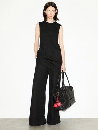 Черные брюки Max&Co из хлопка и шерсти: фото 1 - Invogue