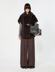 Коричневый кейп Max Mara из альпаки и шерсти: фото 1 - Invogue