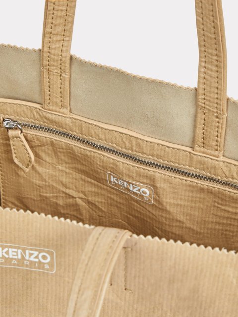 Темно-бежевая сумка KENZO из кожи: фото 5 - Invogue