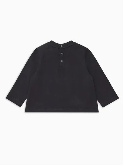Темно-синій джемпер Emporio Armani з логотипом: фото 1 - Invogue