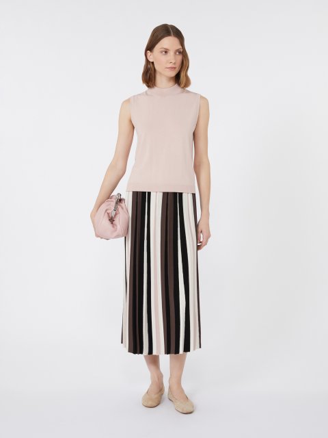 Рожевий топ WEEKEND MAX MARA з суміші віскози: фото 1 - Invogue