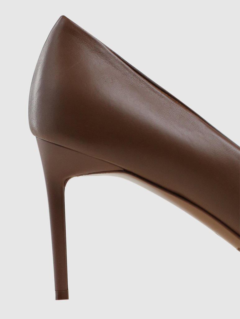 Коричневые туфли MAX MARA: фото 4 - Invogue