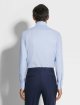 Блакитна сорочка ZEGNA з бавовни: фото 3 - Invogue