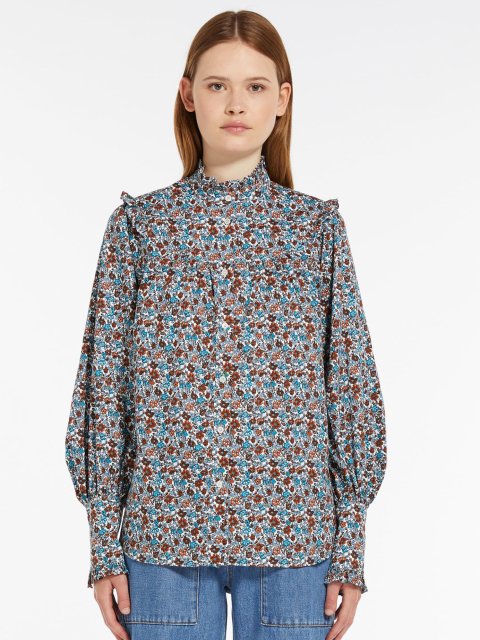 Сорочка WEEKEND MAX MARA з квітковим принтом: фото 1 - Invogue