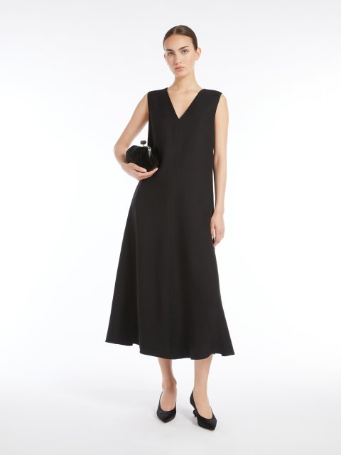 Чорна сукня Weekend Max Mara з віскози та льону: фото 1 - Invogue