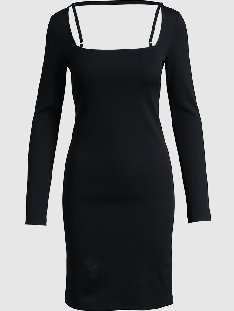 Чёрное платье HELMUT LANG: фото - Invogue