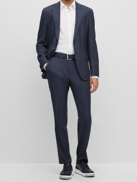 Белая рубашка BOSS: фото 5 - Invogue