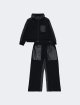 Чорна кофта, штани DSQUARED KID з бавовни: фото - Invogue