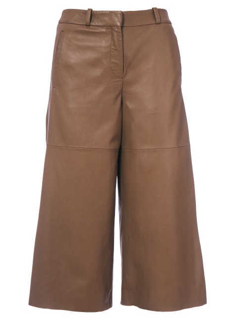 брюки шкіряні WEEKEND MAX MARA: фото - Invogue