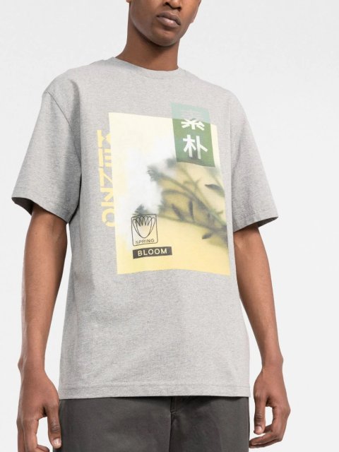 Сіра футболка KENZO : фото 3 - Invogue