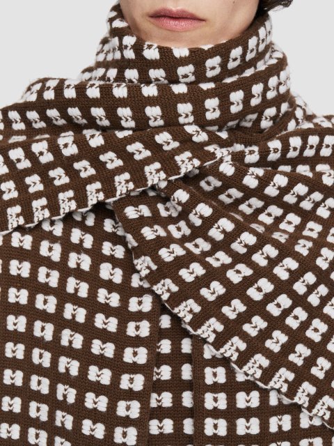 Бежеве пальто Joseph з шарфом: фото 5 - Invogue