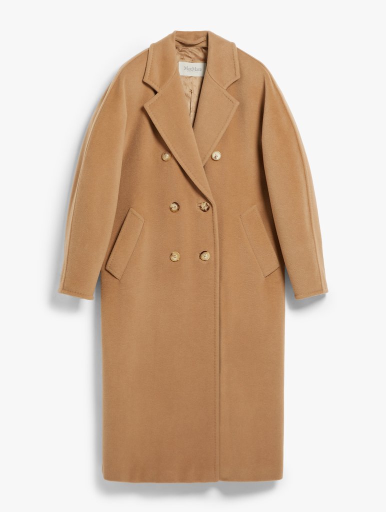 Темно-бежевое пальто MAX MARA из шерсти и кашемира: фото - Invogue