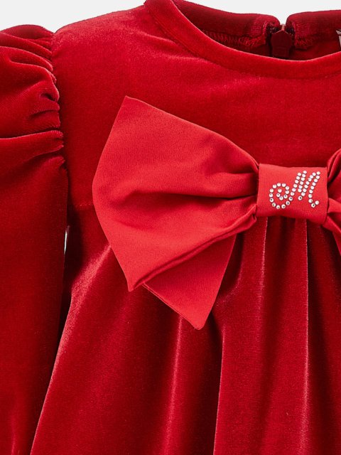 Червона сукня MONNALISA з бантом: фото 3 - Invogue