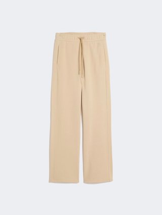 Бежеві штани WEEKEND MAX MARA з суміші бавовни: фото - Invogue