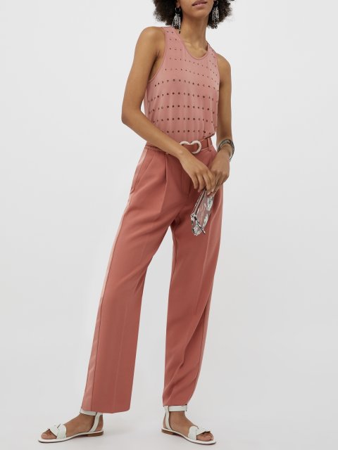 Рожеві брюки MAX&CO : фото 4 - Invogue