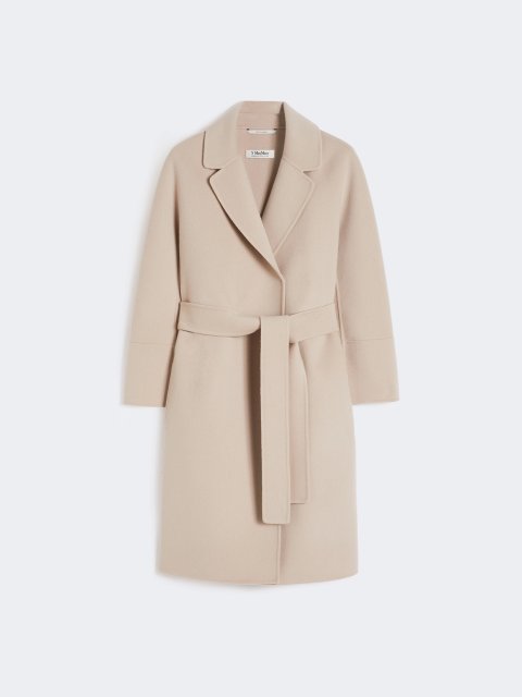 Бежеве пальто MAX MARA з чистої вовни: фото - Invogue