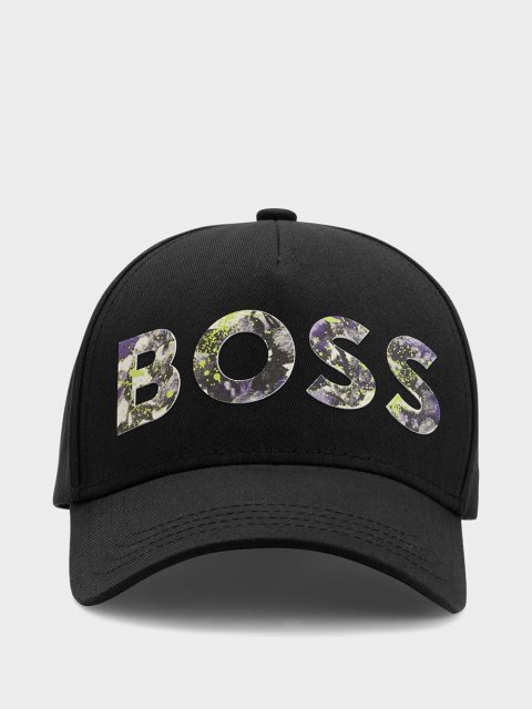 Чёрная кепка BOSS: фото - Invogue