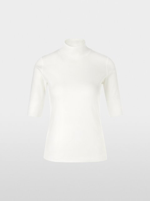 Біла футболка MARC CAIN з еластичної бавовни: фото - Invogue