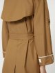 Коричневий плащ MAX MARA з водовідштовхувального твілу: фото 4 - Invogue