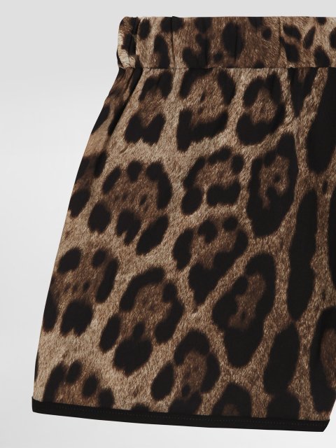 Шорти з леопардовим принтом Dolce&Gabbana з поліаміду та еластану: фото 3 - Invogue