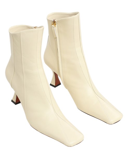 Бежевые сапоги MANU ATELIER: фото 1 - Invogue