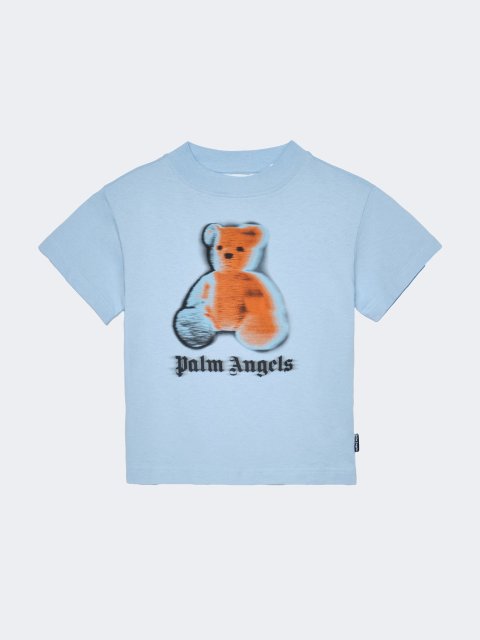 Блакитна футболка Palm Angels з бавовни: фото - Invogue