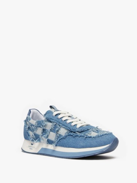 Блакитні снікерси WEEKEND MAX MARA з бавовняного деніму: фото 2 - Invogue