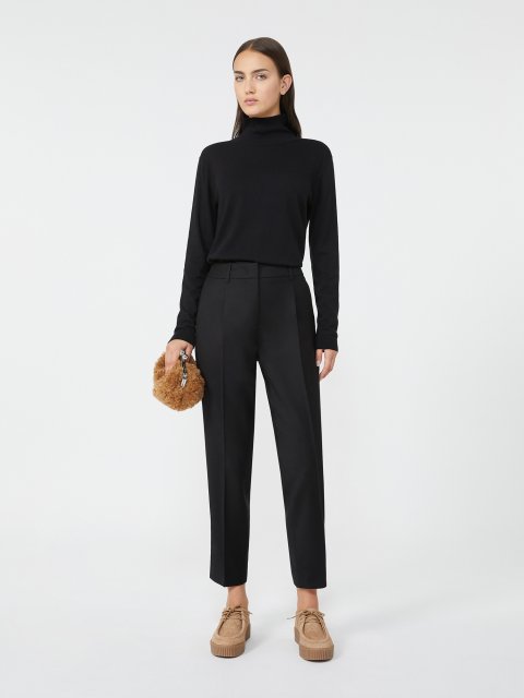 Чорні брюки WEEKEND MAX MARA з вовни: фото 1 - Invogue