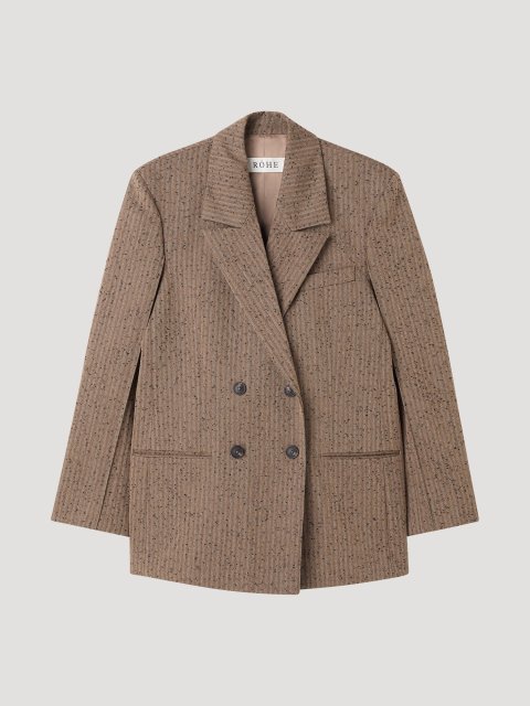 Коричневий жакет Róhe з суміші вовни: фото - Invogue