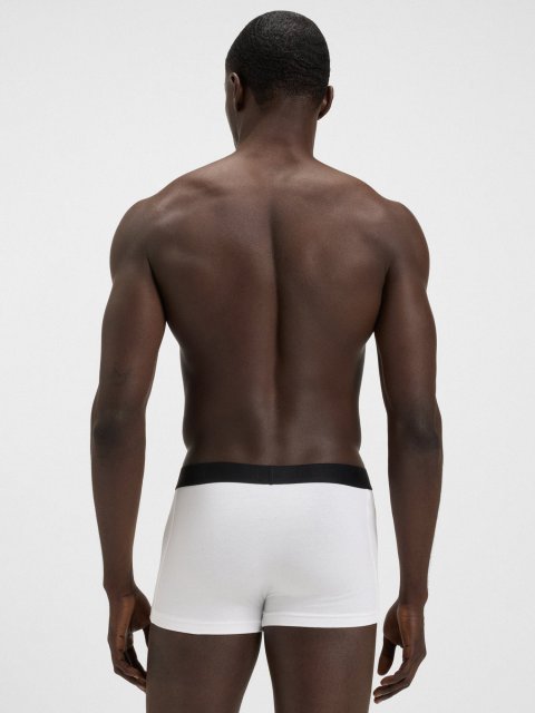 Білі боксери 3 пари BOSS з бавовни: фото 2 - Invogue