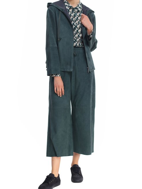 Зелёные брюки WEEKEND MAX MARA: фото 1 - Invogue