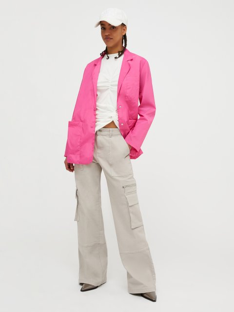 Белые брюки Max&Co карго: фото 4 - Invogue