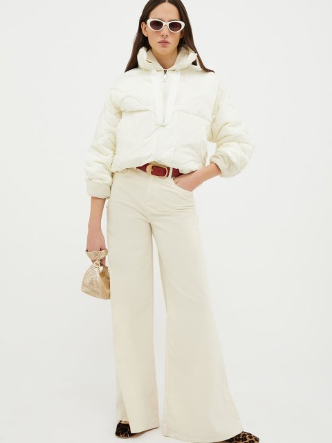 Кремовые брюки MAX&CO: фото 4 - Invogue