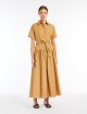 Карамельна сукня Max Mara з бавовняного попліну: фото 1 - Invogue