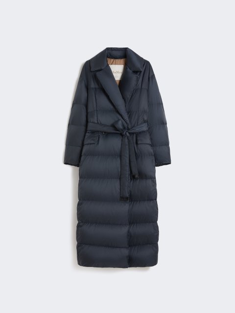 Темно-синій пуховик MAX MARA стьобаний: фото - Invogue