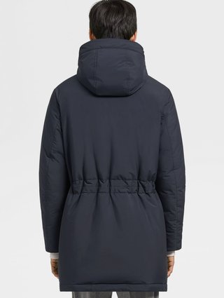 Темно-синя куртка ZEGNA зі знімним капюшоном: фото 2 - Invogue
