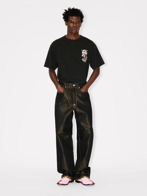 Черная футболка Kenzo из хлопкового трикотажа: фото 1 - Invogue