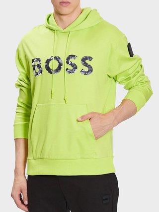 Зеленое худи boss BOSS: фото - Invogue