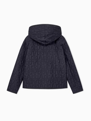 Темно-синяя куртка Emporio Armani из полиэстера: фото 2 - Invogue